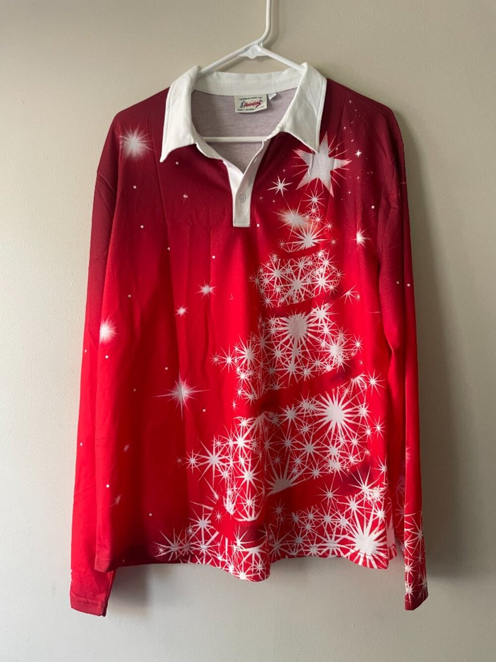 Mainfini Red Christmas Polo Shirt